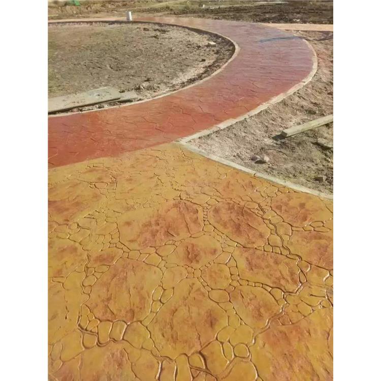 Rich in colors, artistic stamped pavement—Bazhong Pan Shi colored patterned flooring