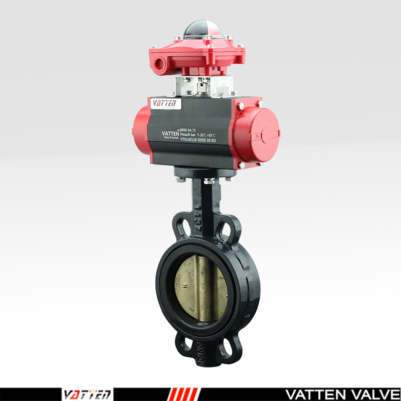 pneumatic butterfly valve for seawater desalination—aluminum-bronze plate pneumatic seawater butterf