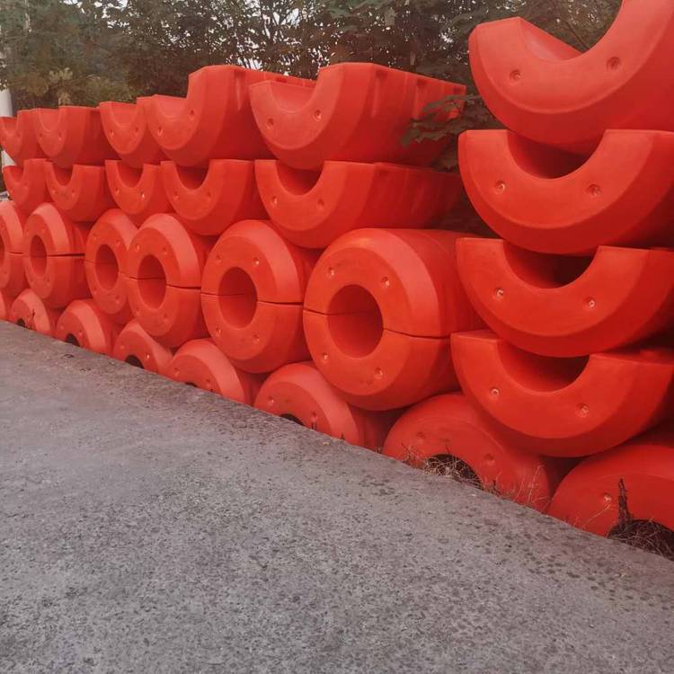 12-inch suction sand grab pipe buoy, 300*500 surface debris interception float, reservoir-mounted me