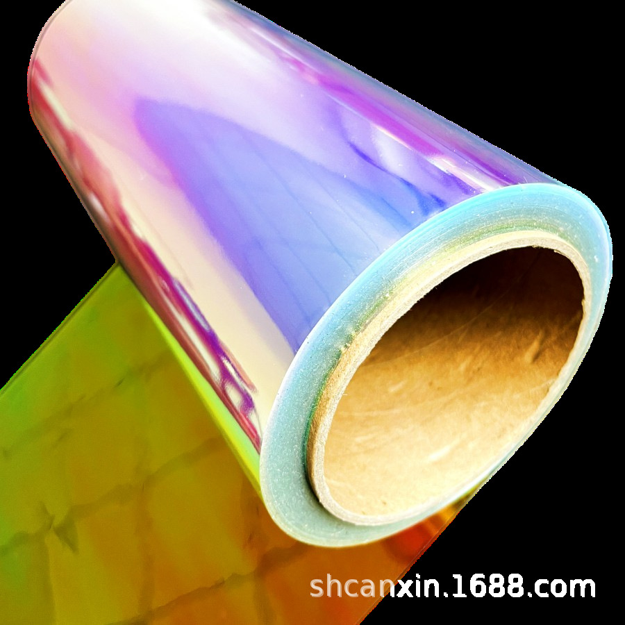 PET rainbow matte glossy column碎 glass starry sky laser film PET double-sided adhesive