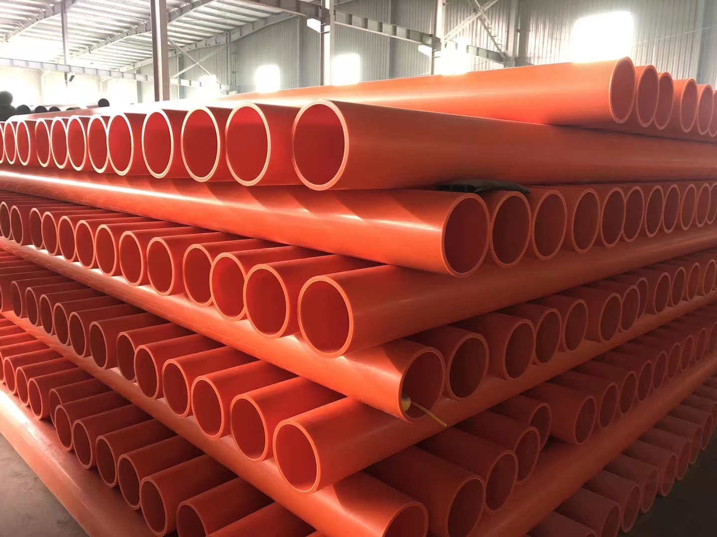 MPP power conduits, wire-pulling pipes, and underground cable ducts—available in various specificati